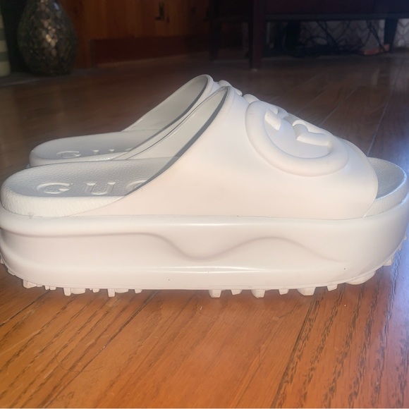 Gucci platform off white slides - Picture 3 of 6